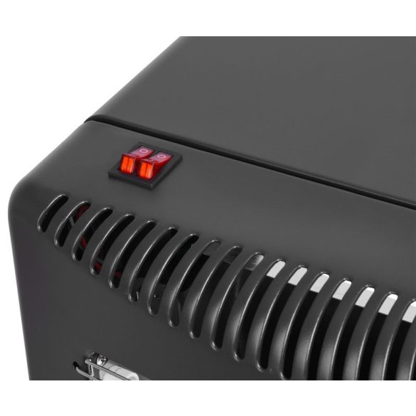 Fűtőtest Strend Pro LQ-HE01F, 4,2 kW, gáz + elektromos, szoba, összecsukható, nyomásszabályozóval és
