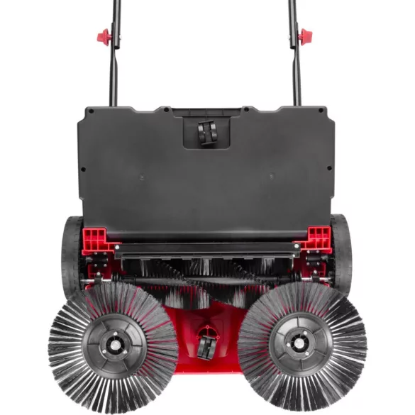 Seprőgép, Worcraft HPS-650, piros/fekete, 22 l, 65 cm munkaszélesség, mechanikus, állítható fogantyú, kültéri felületekre