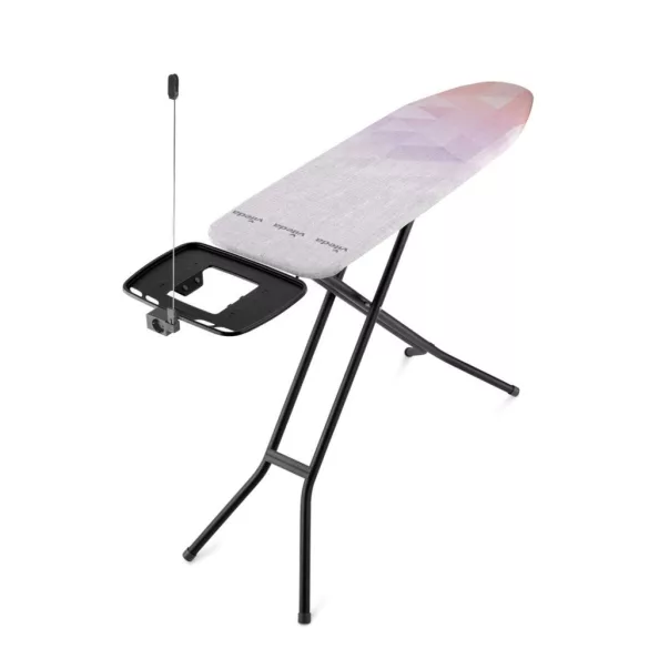 Vileda Diamond M Plus vasalódeszka, 120 × 38 cm, lila, titánbevonatos huzattal, XL vasalótartóval, állítható magassággal