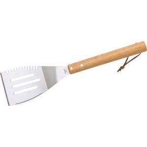 Fordítólapát Strend Pro Grill, grillezéshez, rozsdamentes acél, fa nyéllel, 41 cm