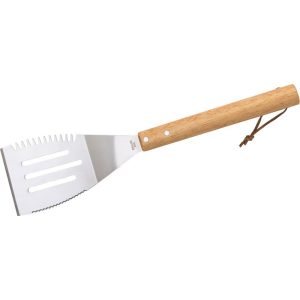 Strend Pro Grill rozsdamentes acél fordítólapát fa nyéllel - 41 cm
