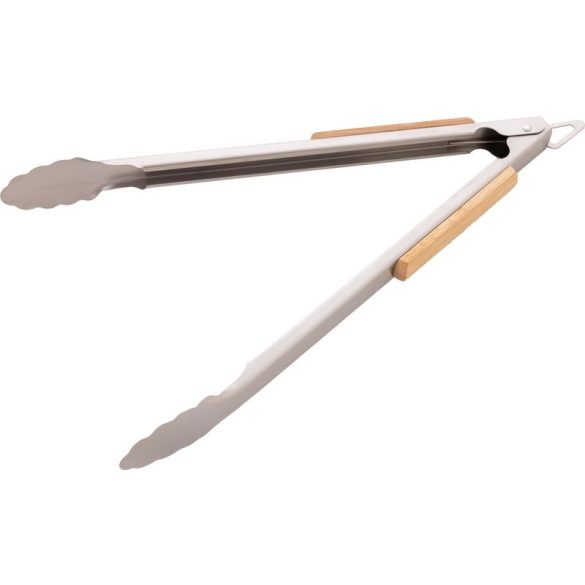 Strend Pro Grill rozsdamentes fogó fa nyéllel - 4,3x38-42 cm