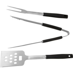 Strend Pro Grill 3db-os készlet grillezéshez és sütéshez - fekete