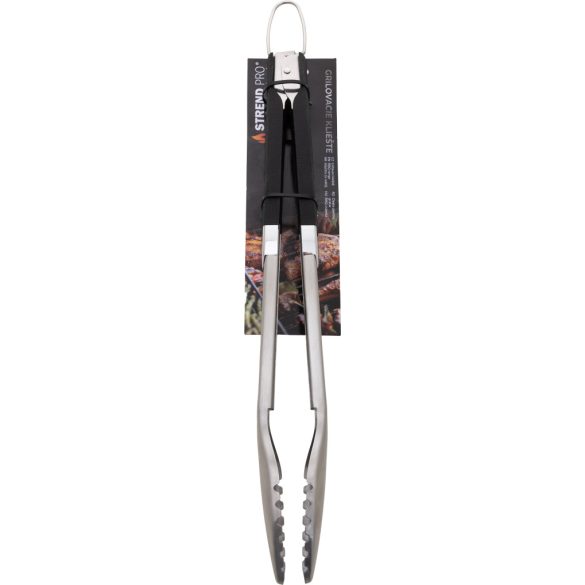 Strend Pro Grill rozsdamentes fogó gumírozott nyéllel - 45,5cm