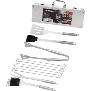 Strend Pro Grill 12db-os készlet grillezéshez és sütéshez, bőröndben