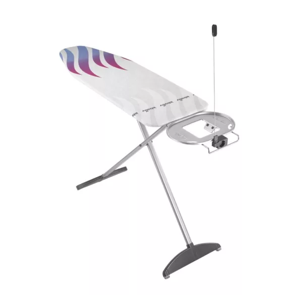 Vileda Total Reflect Plus vasalódeszka, 130 × 44 cm, fehér-szürke, hő- és gőzvisszaverő huzattal, kétrétegű kialakítással, univerzális méretben