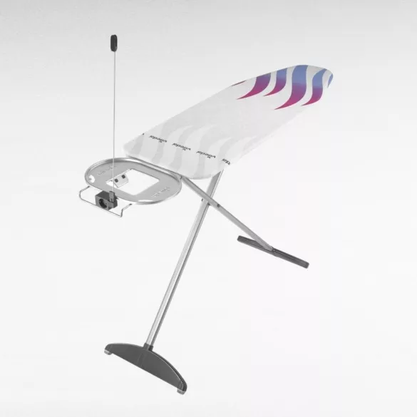 Vileda Total Reflect Plus vasalódeszka, 130 × 44 cm, fehér-szürke, hő- és gőzvisszaverő huzattal, kétrétegű kialakítással, univerzális méretben