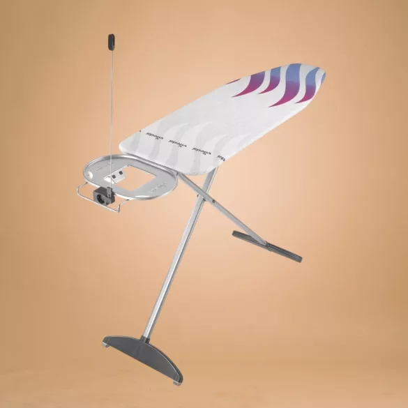 Vileda Total Reflect Plus vasalódeszka, 130 × 44 cm, fehér-szürke, hő- és gőzvisszaverő huzattal, kétrétegű kialakítással, univerzális méretben