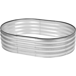 Magaságyás, Strend Pro Garden, 90 x 120 x 30 cm, horganyzott acél, korrózióálló, időjárásálló, nyitott aljú, széleken gumicsíkkal