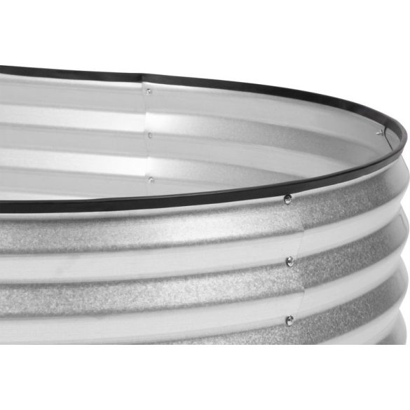 Magaságyás, Strend Pro Garden, 90 x 120 x 30 cm, horganyzott acél, korrózióálló, időjárásálló, nyitott aljú, széleken gumicsíkkal