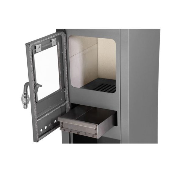 Strend Pro Thalia Uno Glass Lite kályha, szürke, 3,9 kW