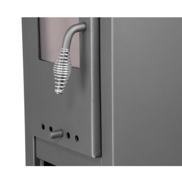 Strend Pro Thalia Uno Glass Lite kályha, szürke, 3,9 kW