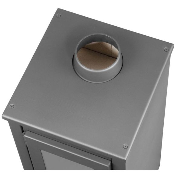 Strend Pro Thalia Uno Glass Lite kályha, szürke, 3,9 kW