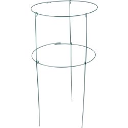   Növénytámasz, Strend Pro Garden, sötétzöld, 40 x 76 cm, kör alakú, porszórt acél, virágokhoz és kúszónövényekhez