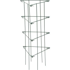Növénytámasz, Strend Pro Garden, sötétzöld, 26 x 61 cm, rácsos, porszórt acél, virágokhoz és kúszónövényekhez, beltéri és kültéri használatra