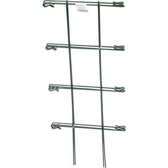 Növénytámasz, Strend Pro Garden, sötétzöld, 26 x 61 cm, rácsos, porszórt acél, virágokhoz és kúszónövényekhez, beltéri és kültéri használatra