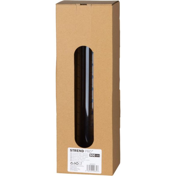 Mérőhenger, Strend Pro Garden, 500 ml, üveg, 5 ml beosztással, folyadékméréshez