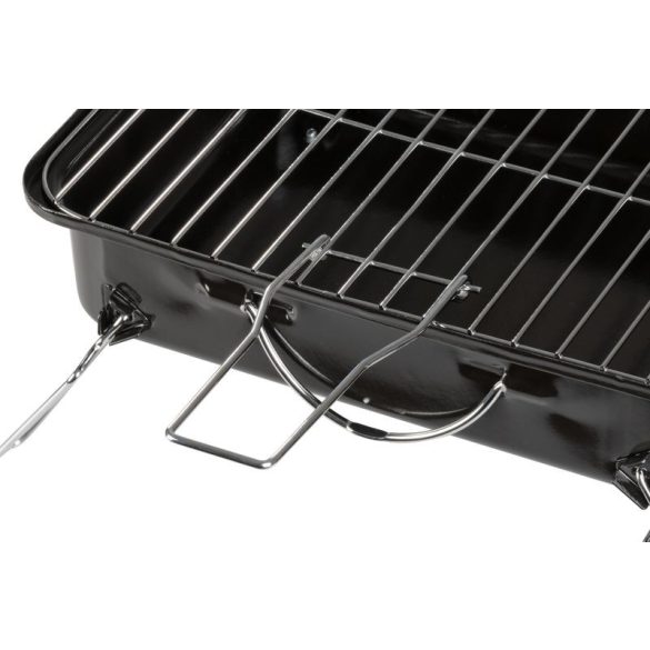 Strend Pro Paolo faszenes grill - fekete - 37x27x17cm