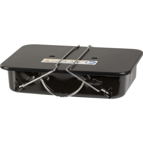 Strend Pro Paolo faszenes grill - fekete - 37x27x17cm