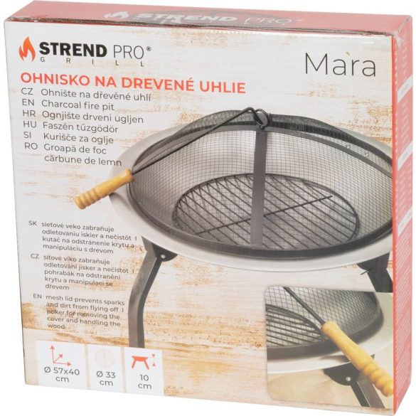 Strend Pro Mara tűzrakóhely - 57x57x40cm