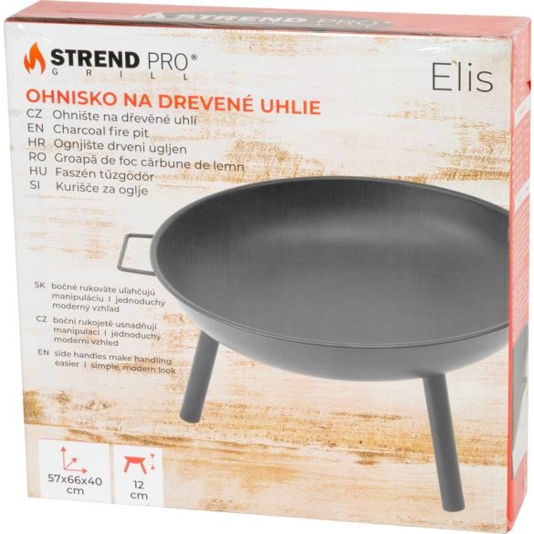 Strend Pro Elis tűzrakóhely - 57x66x40 cm