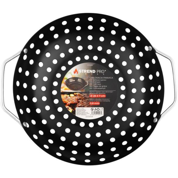 Strend Pro Grill grill serpenyő - 28x7cm