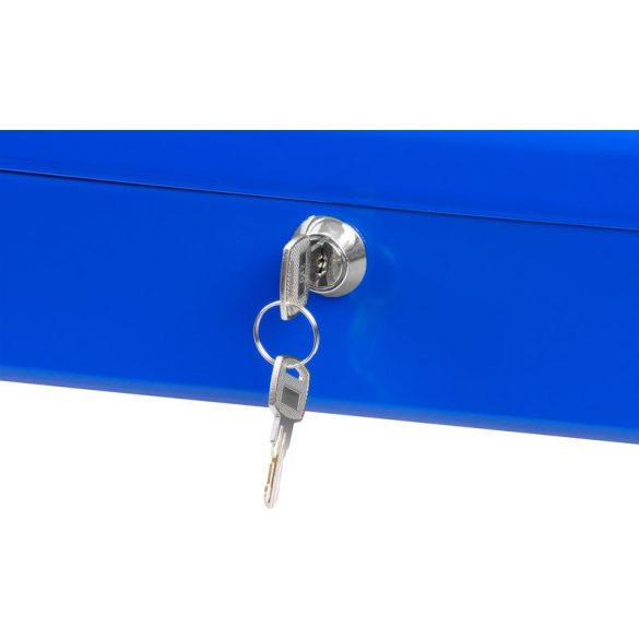 Pénzkazetta, Strend Pro CashBox, 30 × 24 × 9 cm, pénzre és érmékre, kompakt, praktikus, biztonságos tárolás