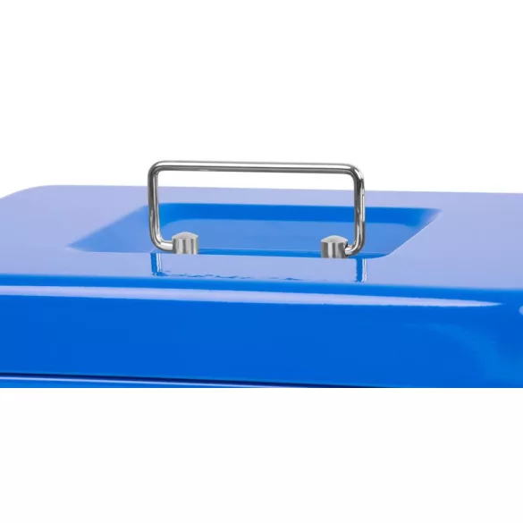 Pénzkazetta, Strend Pro CashBox, 25 × 18 × 9 cm, zárható, masszív kivtel, pénz és értéktárgyak tárolására, biztonságos tárolás