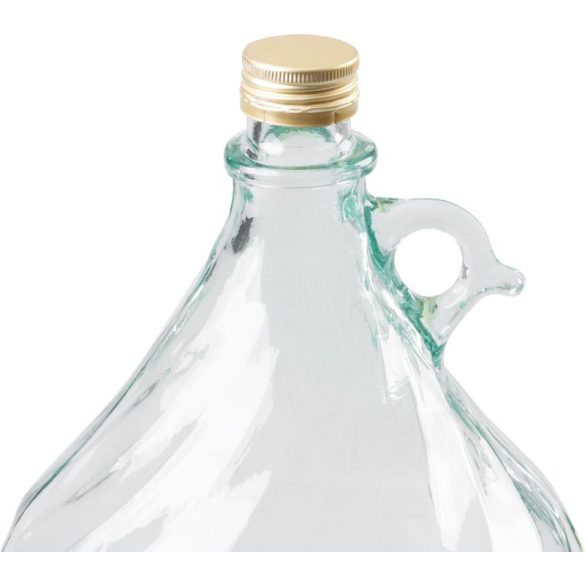 Demizson, Strend Pro Garden Stella, 5 l, átlátszó, üveg, egy fogantyú, kupak, borhoz, szörphöz, pálinkához