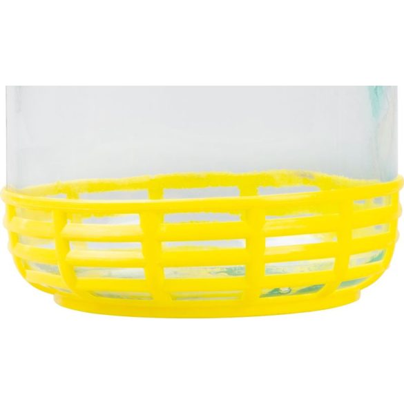 Demizson, Strend Pro Garden Stella, 3 l, átlátszó, üveg, egy fogantyú, kupak, borhoz, szörphöz, pálinkához