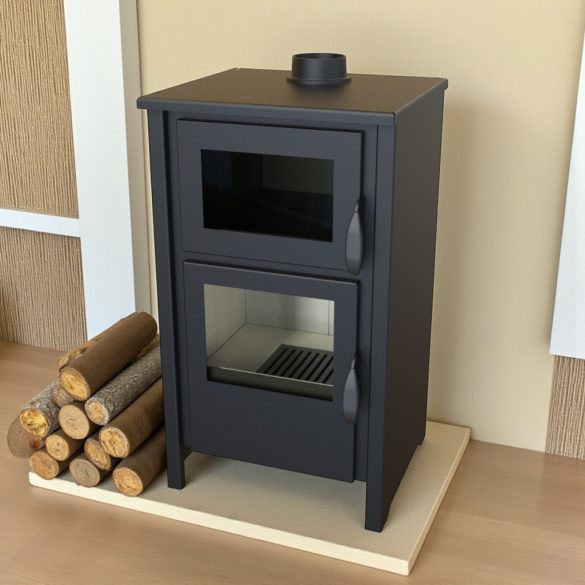 Strend Pro Thalia Luna C kályha, fekete, 9,7 kW