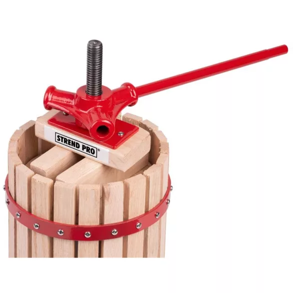 Gyümölcsprés, Strend Pro Garden Harvester FP30, 30 l, 102 x 37 cm, fa, csavarnyomásos, lépréseléshez