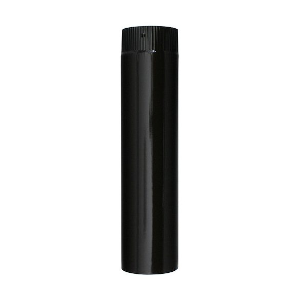 Zománcozott füstcső, barna, 50 cm / 120 mm, tartós és megbízható, fűtéshez és szellőzéshez, hatékony hő- és légvezetéshez