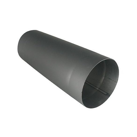 Füstcső, V.A.P.K. HS 0500/180/1,5, fekete, 50 cm / 180 mm, DC01 acéllemez, vastagfalú, lemezvastagság: 1,5 mm
