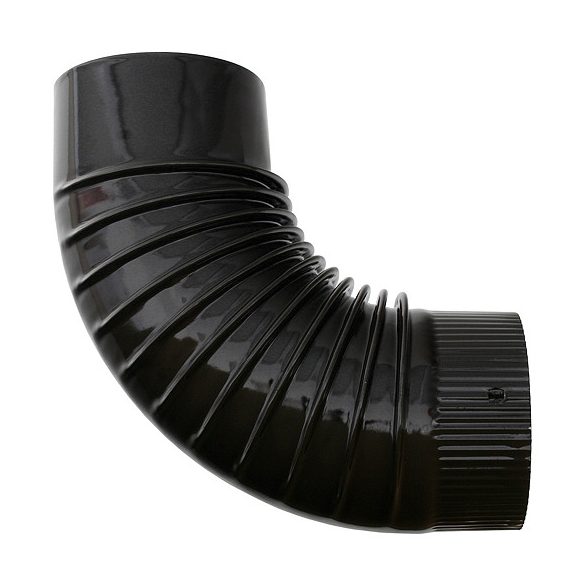 Zománcozott füstcső könyök, Strend Pro Smalt, barna, 120 mm / 90°, kályhákhoz és kandallókhoz