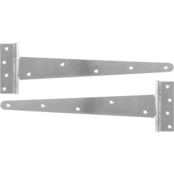   Ajtózsanér, Strend Pro T-Link, ezüst, 350 mm, cink, 2db, korrózióálló, kültéri használatra, ajtókhoz és kapukhoz