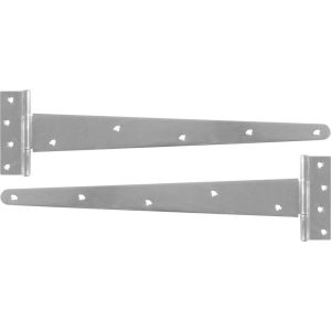 Ajtózsanér, Strend Pro T-Link, ezüst, 400 mm, cink, 2db, korrózióálló, kültéri használatra, ajtókhoz és kapukhoz