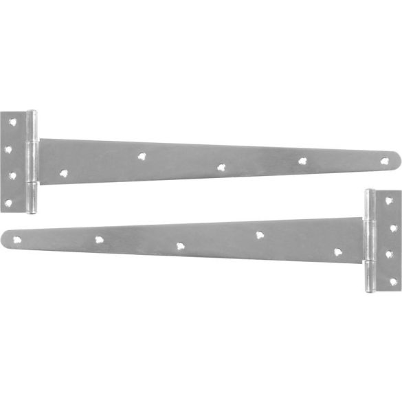 Ajtózsanér, Strend Pro T-Link, ezüst, 400 mm, cink, 2db, korrózióálló, kültéri használatra, ajtókhoz és kapukhoz