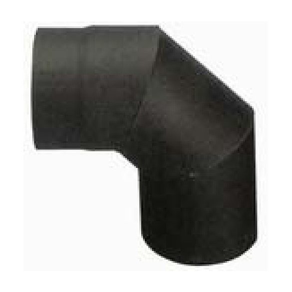 Füstcső könyök, V.A.P.K. HS 090/160/2, fekete, 160 mm / 90°, lemezvastagság: 2,0 mm