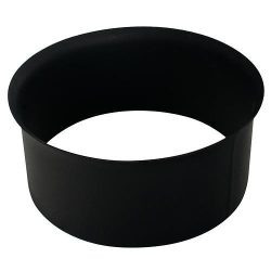   Füstcső csatlakozó, V.A.P.K. HS 150/1,5, fekete, 150 mm, DC01 acéllemez, lemezvastagság: 1,5 mm, téglakéményhez