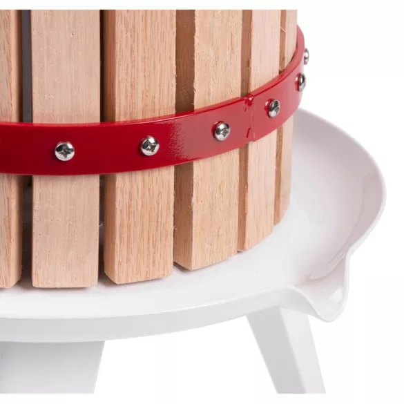 Gyümölcsprés, Strend Pro Garden Harvester FP06, 6 l, 56 x 27 cm, fa, csavarnyomásos, lépréseléshez