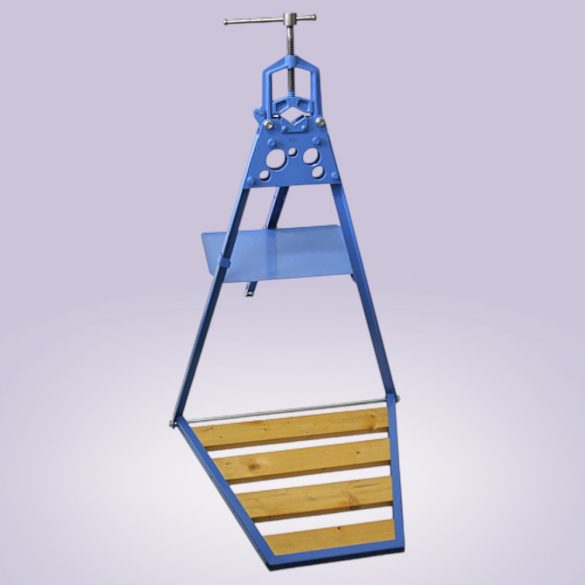 Állványos satupad, York Pioneer 03 Standard, 6–76 mm (1/4" - 3") befogási átmérő, acél test, acél pofák, fa fellépő, csövekhez