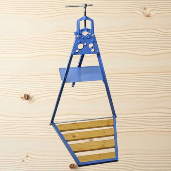 Állványos satupad, York Pioneer 03 Standard, 6–76 mm (1/4" - 3") befogási átmérő, acél test, acél pofák, fa fellépő, csövekhez