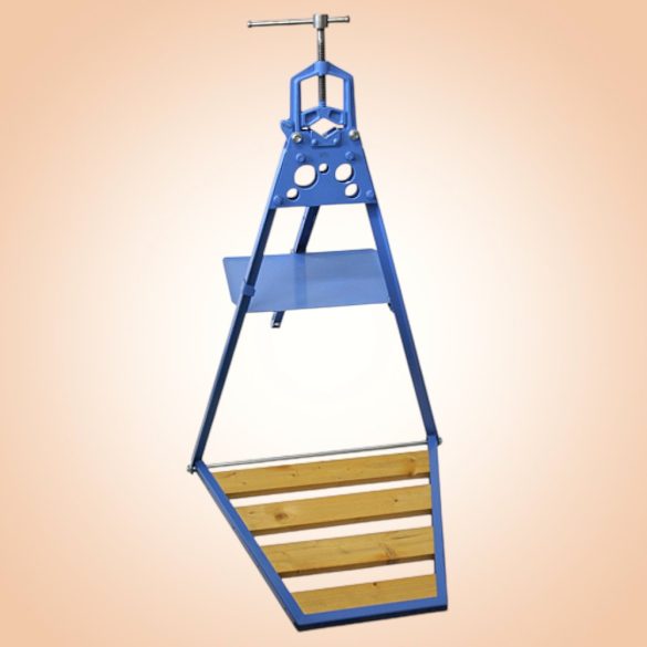 Állványos satupad, York Pioneer 03 Standard, 6–76 mm (1/4" - 3") befogási átmérő, acél test, acél pofák, fa fellépő, csövekhez