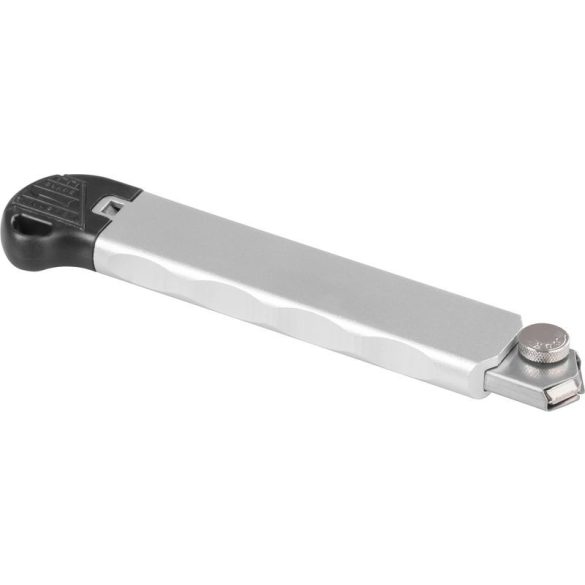 Tapétavágó kés, Giantop UC-516, ezüst, 18 mm penge, tördelhető, fém vezetősín, alumínium ház