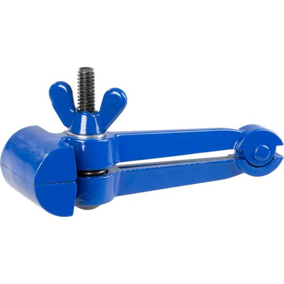 Kézi rugós szorító, Strend Pro Cork D0830, kék, 50 mm, szárnyas anyával, acél test, acél rugó, ovális és szögletes részek befogásához