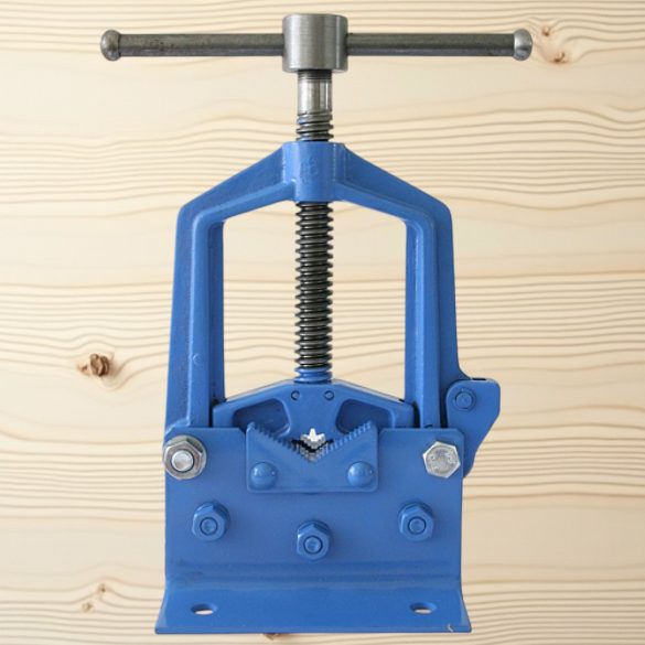 Asztali csőszerelő satu, York Pioneer 03A Standard, kék, 6-76 mm, acél pofákkal, csövekhez