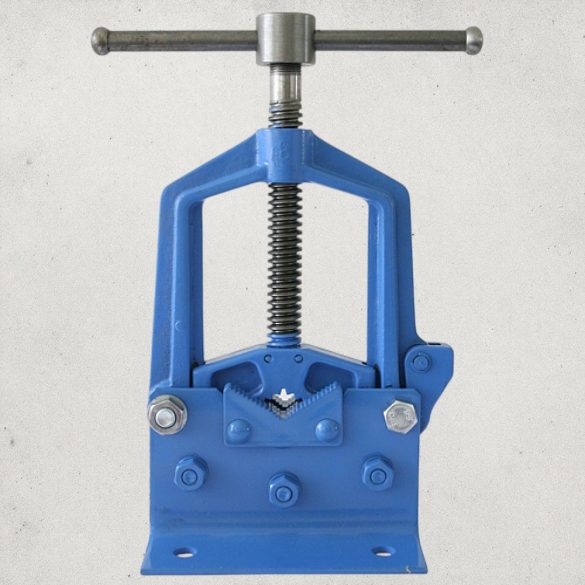 Asztali csőszerelő satu, York Pioneer 03A Standard, kék, 6-76 mm, acél pofákkal, csövekhez