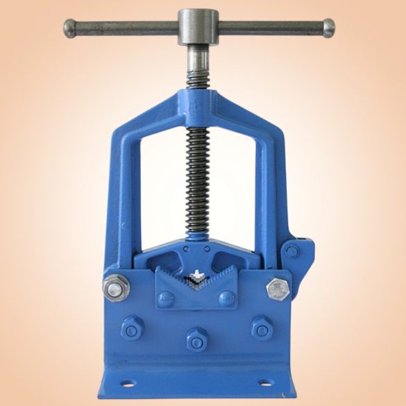 Asztali csőszerelő satu, York Pioneer 03A Standard, kék, 6-76 mm, acél pofákkal, csövekhez