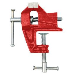   Asztali lakatos satu, Strend Pro TV506, piros, maximum 36 mm nyílás, 60 mm szélesség, öntvény ház, parafa pofák, orsós, T markolatos rögzítés, GS minősítés